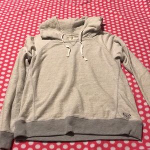 Grey pull over hoodie